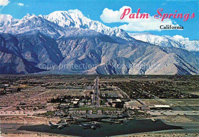 Palm Springs California USA Fliegeraufnahme mit Mount San Jacinto