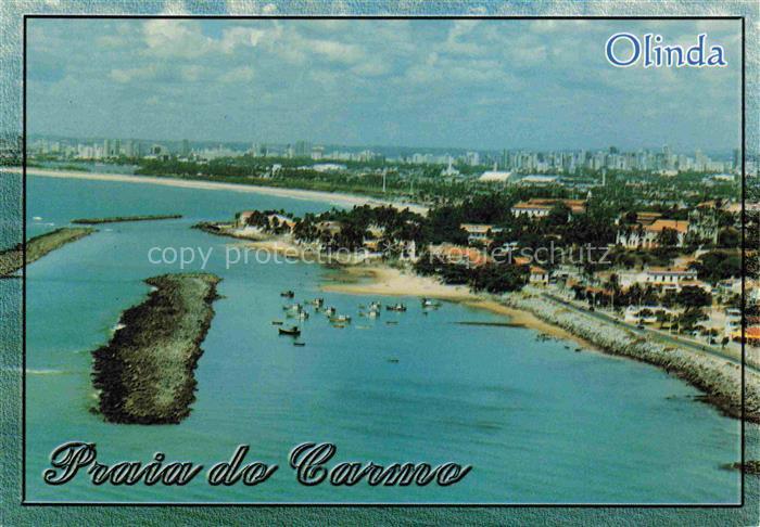 Olinda Pernambuco Brazil Vista parcial da Praia do Carmo