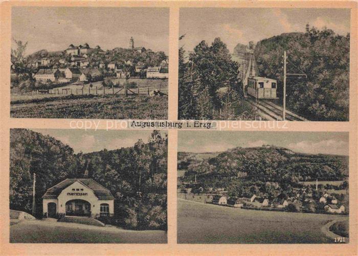 Augustusburg Panorama Eisenbahn Teilansichten