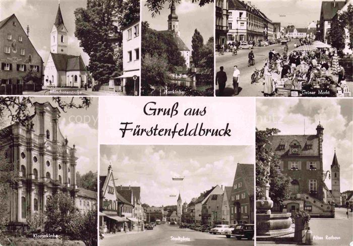 Fuerstenfeldbruck Muenchenerstrasse Pfarrkirche Gruener Markt Klosterkirche Stad