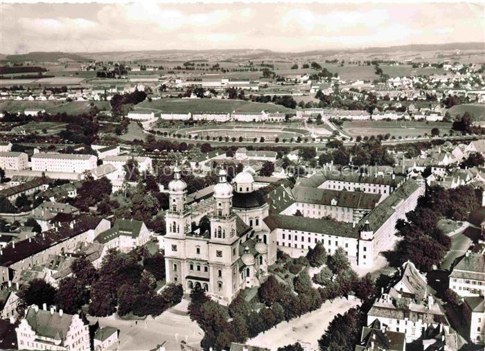 KEMPTEN Allgaeu Bayern Fliegeraufnahme mit Kloster