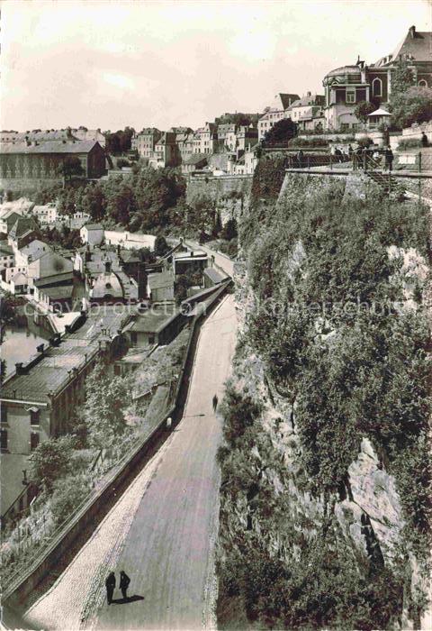 LUXEMBOURG  Luxemburg Chemin de la Corniche et faubourg du Grund