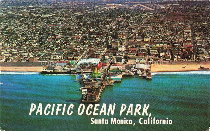 Santa Monica California USA Pacific Ocean Park Fliegeraufnahme