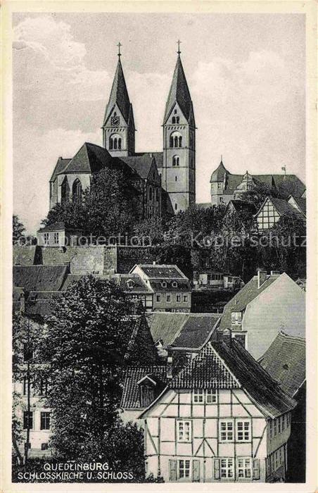 Quedlinburg Harz Schlosskirche und Schloss