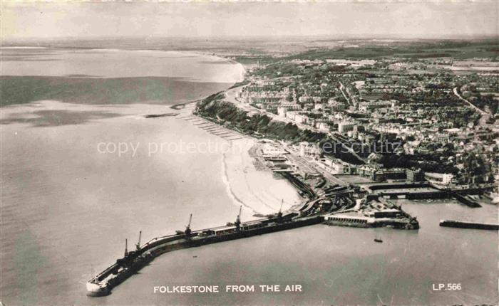 FOLKESTONE Shepway Kent UK Fliegeraufnahme