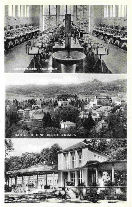 Bad Gleichenberg Steiermark AT Inhalatorium Panorama Kurmittelhaus mit Haupteing