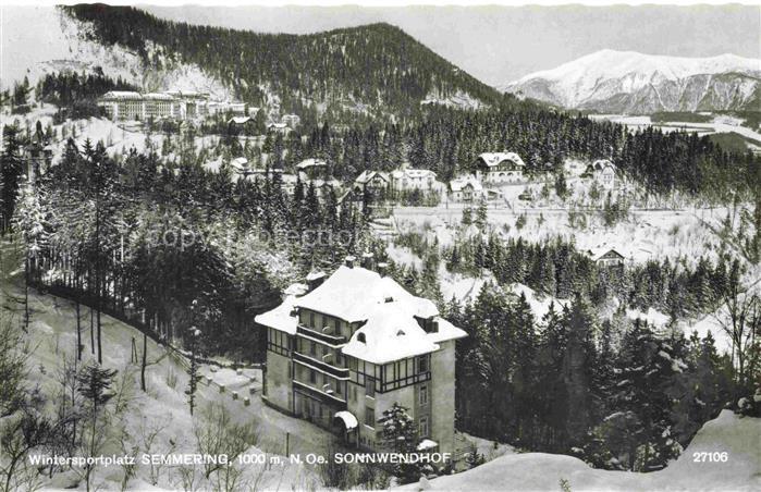 Semmering Niederoesterreich AT Sonnwendhof