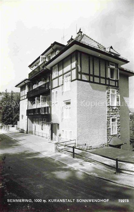 Semmering Niederoesterreich AT Kuranstalt Sonnwendhof