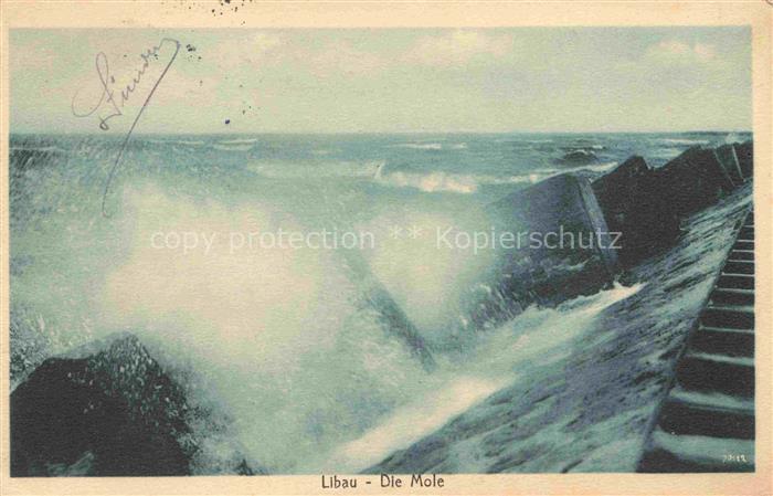 Libau LIEPAJA Latvia Die Mole
