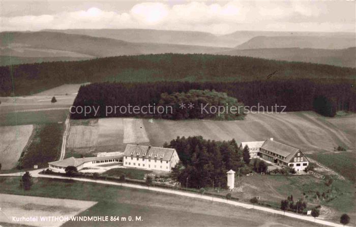 Hattingen Immendingen BW Kurhotel Witthoh Windmuehle Fliegeraufnahme