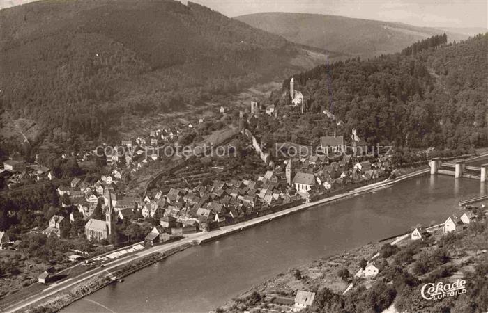 Hirschhorn Neckar Hessen Fliegeraufnahme