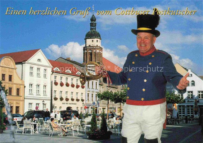 COTTBUS Brandenburg Strassencafe Cottbuser Postkutscher