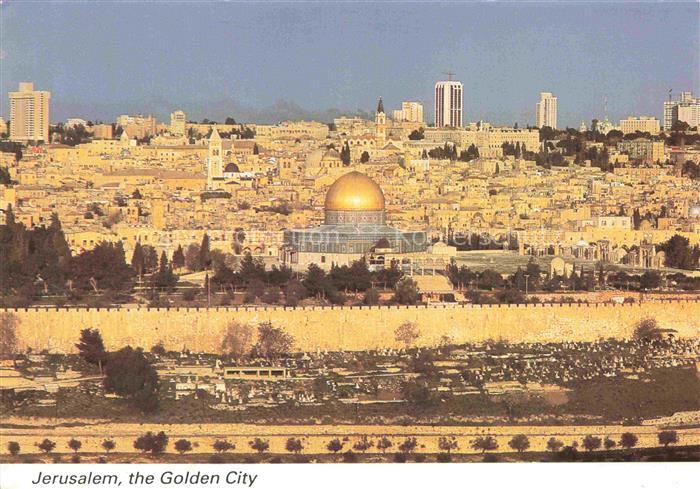 Jerusalem  Yerushalayim Israel The Old City seen from the Mt of Olives