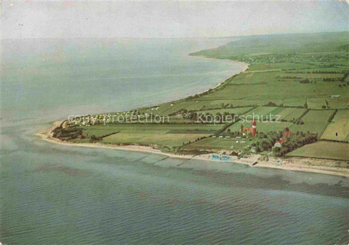 Dahmeshoeved DAHME Ostseebad Holstein Fliegeraufnahme mit Leuchtfeuer