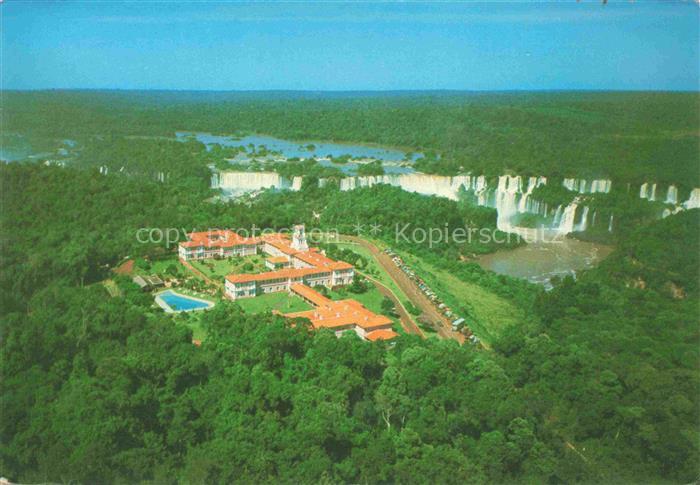 Iguacu Parana Brazil Parque Nacional e Hotel das Cataratas Fliegeraufnahme