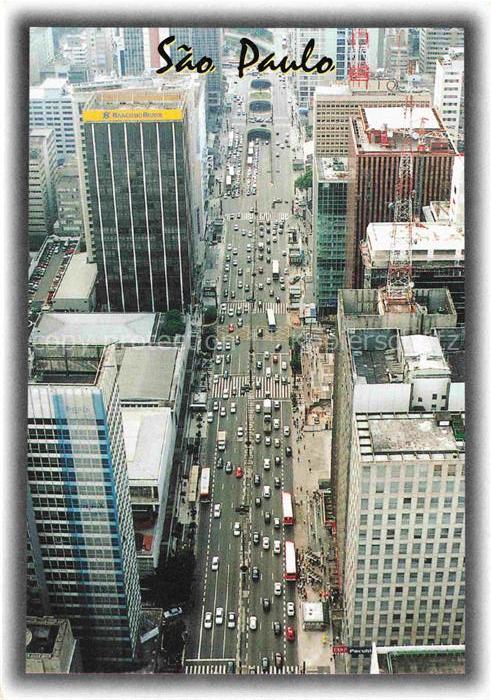 SAO PAULO Brazil Avenida Paulista Vista aerea