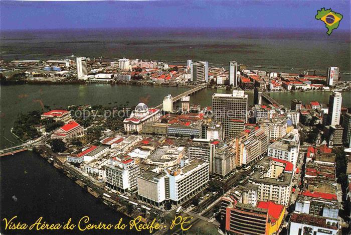 Recife Pernambuco Brazil Vista Aerea do Centro do Recife