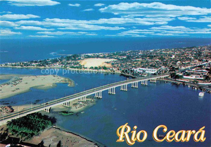 Fortaleza Ceara Brasil Fliegeraufnahme Ponte sobre o Rio Ceara