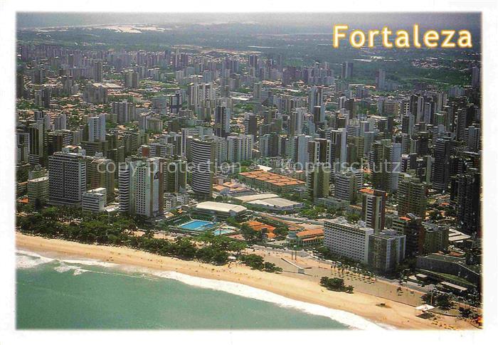 Fortaleza Ceara Brasil Vista aerea da Praia do Meireles