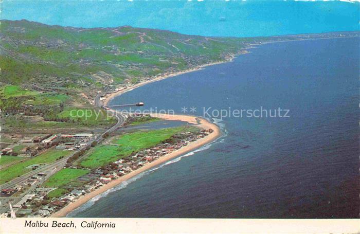 Malibu Beach Santa Monica California USA Fliegeraufnahme