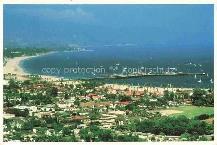 SANTA-BARBARA -by-the-Sea California USA Fliegeraufnahme