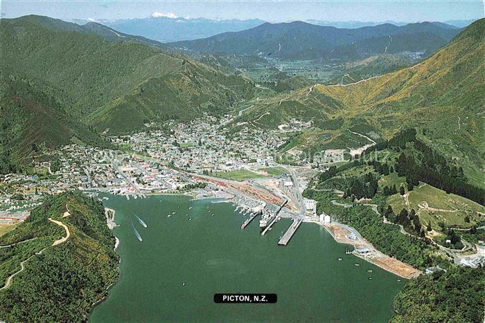 Picton New Zealand NZ Fliegeraufnahme