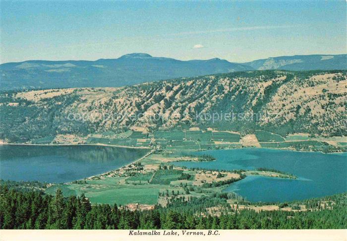 Kalamalka Vernon British Columbia Canada Fliegeraufnahme