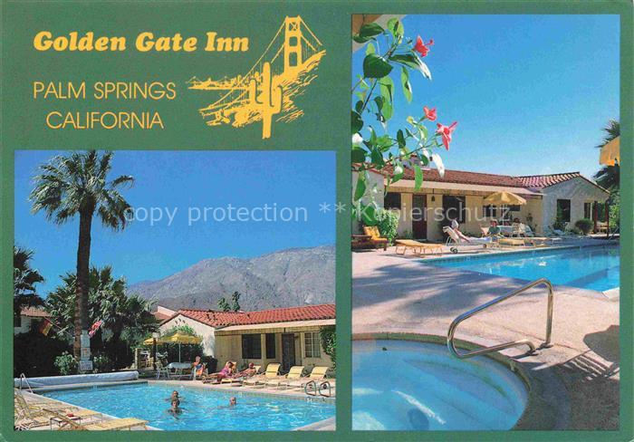 Palm Springs California USA Golden Gate Inn Pools