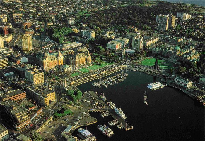 VICTORIA  British Columbia Canada The inner harbour from the air