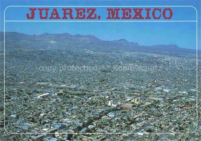 Juarez Ciudad Mexico Aerial view