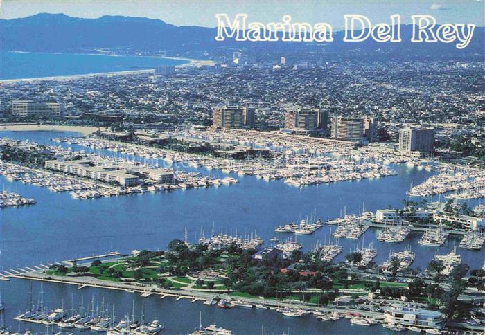 Marina Del Rey Santa Monica California USA Yachthafen Air view