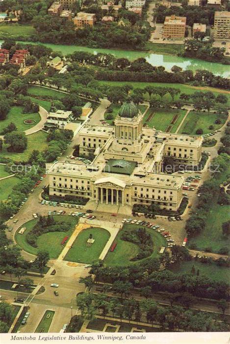 Winnipeg Manitoba USA Manitoba Legislative building Fliegeraufnahme