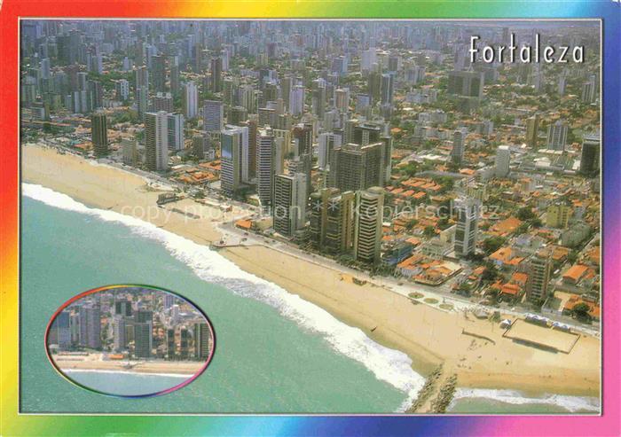 Fortaleza Ceara Brasil Vista aerea da Praia de Iracema