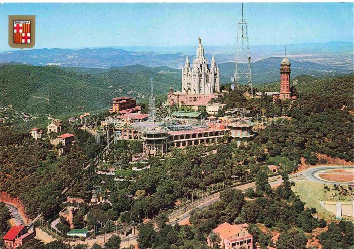 Tibidabo BARCELONA Cataluna ES Fliegeraufnahme