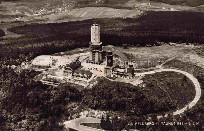 Grosser Feldberg Taunus Fliegeraufnahme