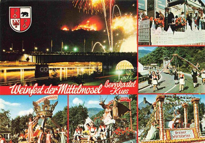 BERNKASTEL-KUES Berncastel Weinfest Mittelmosel Teilansichten