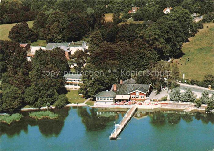 Uklei Sielbeck Fliegeraufnahme mit Hotel und Kellersee