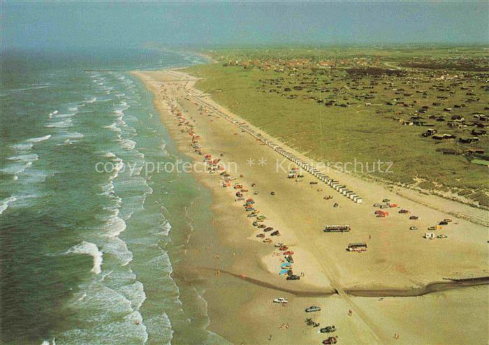 Lokken Loekken Hjorring DK Strand Fliegeraufnahme
