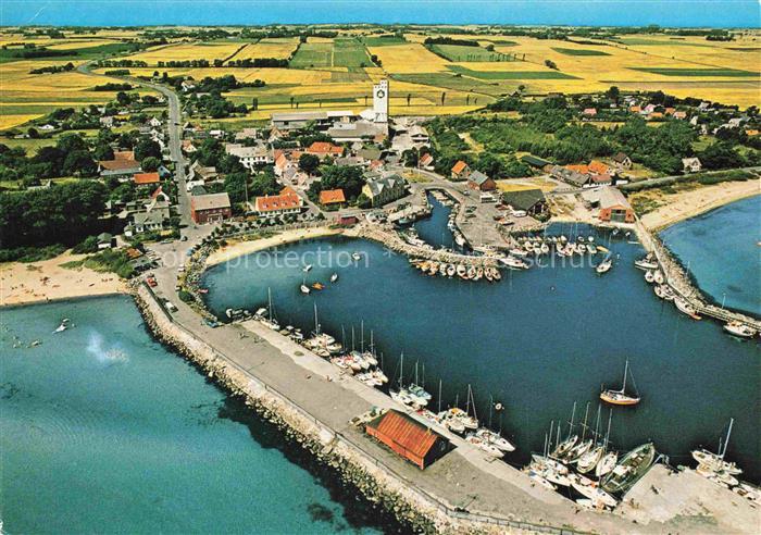 Samso DK Rallen Havn Fliegeraufnahme