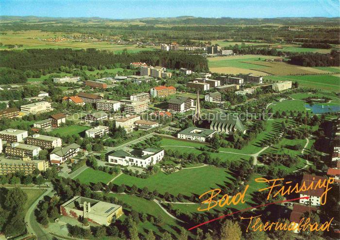 BAD FuessING Fliegeraufnahme mit Thermal Mineral Heilquellen