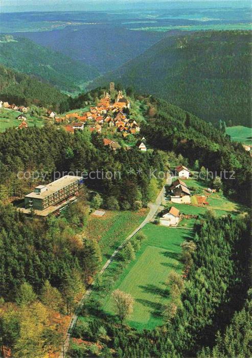 Bad Teinach-Zavelstein BW Christl Erholungsheim Haus Felsengrund Fliegeraufnahme