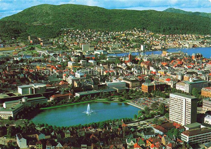Bergen  Norge View of the town