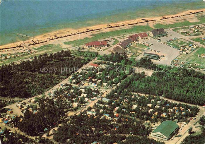 Sahlenburg Cuxhaven Campingplatz im Wernerwald Fliegeraufnahme