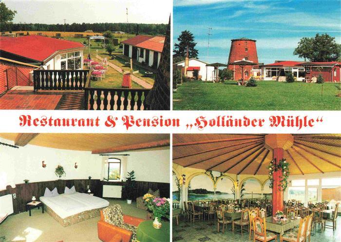 Rheinsberg Brandenburg Restaurant Pension Hollaender Muehle Panorama Speisesaal