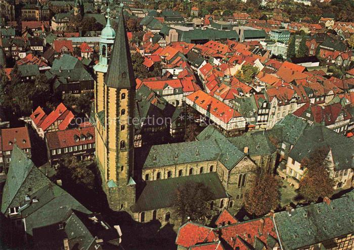 GOSLAR Harz Niedersachsen Marktkirche St Cosmas und Damian Fliegeraufnahme