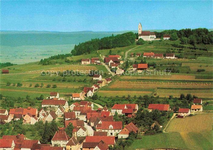 Offingen Uttenweiler Fliegeraufnahme mit Maria Wallfahrt Kirche