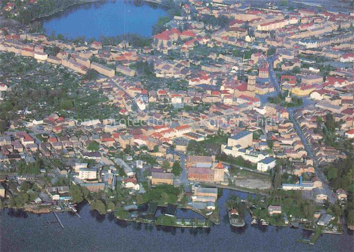 Neustrelitz Mecklenburg-Vorpommern Fliegeraufnahme mit Zierker See und Glambecke