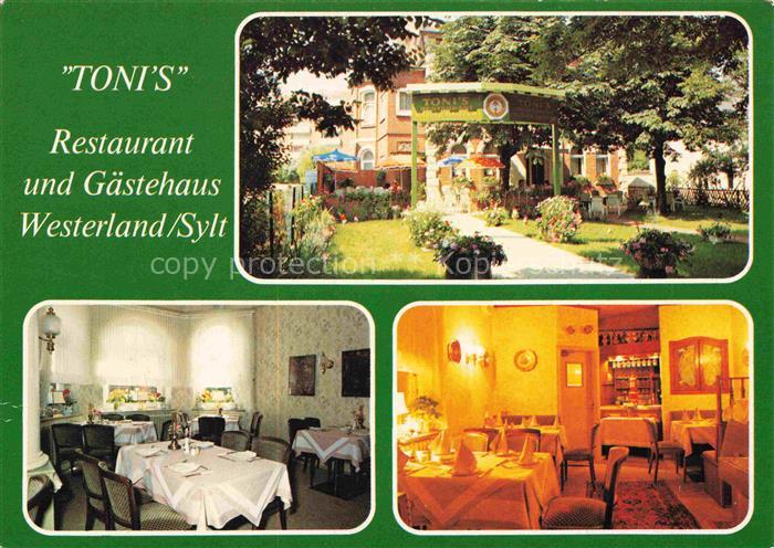 WESTERLAND Sylt Toni's Restaurant und Kaffeegarten