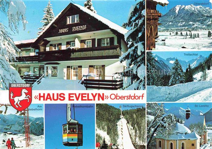 OBERSTDORF Bayern Haus Evelyn Am Nebelhorn Nebelhornbahn Skiflugschanze Trettach