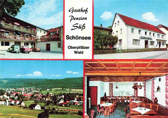 Schoensee Oberpfalz Schwandorf Bayern Gasthof Pension Suess Gaststube Panorama
